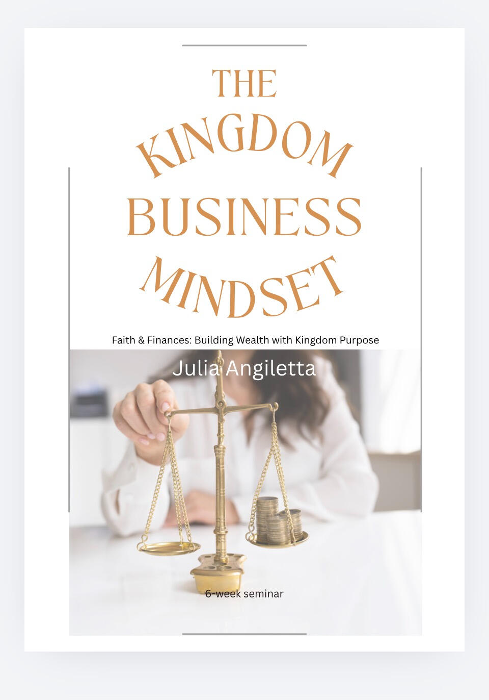 The 6-Week Seminar Curriculum Package Includes: • Faith & Finances: "Building Wealth with Kingdom Purpose" The Lydia Model (Leader Edition) • Faith & Finance Workbook - The Lydia Framework (Student Edition) • Instructions & Examples Worksheets Booklet - Th